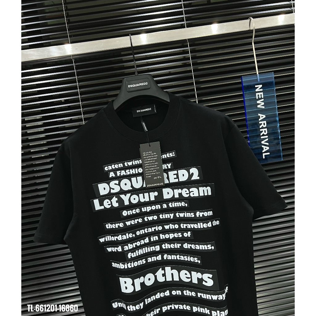 🔥Hot🔥Áo thun DSQUARED2 Icon in chữ trước thiết kế hot trend Nam nữ New 2024