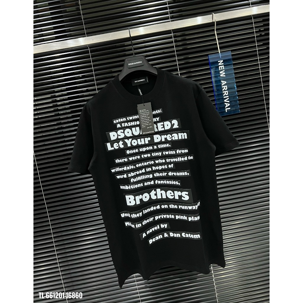 🔥Hot🔥Áo thun DSQUARED2 Icon in chữ trước thiết kế hot trend Nam nữ New 2024