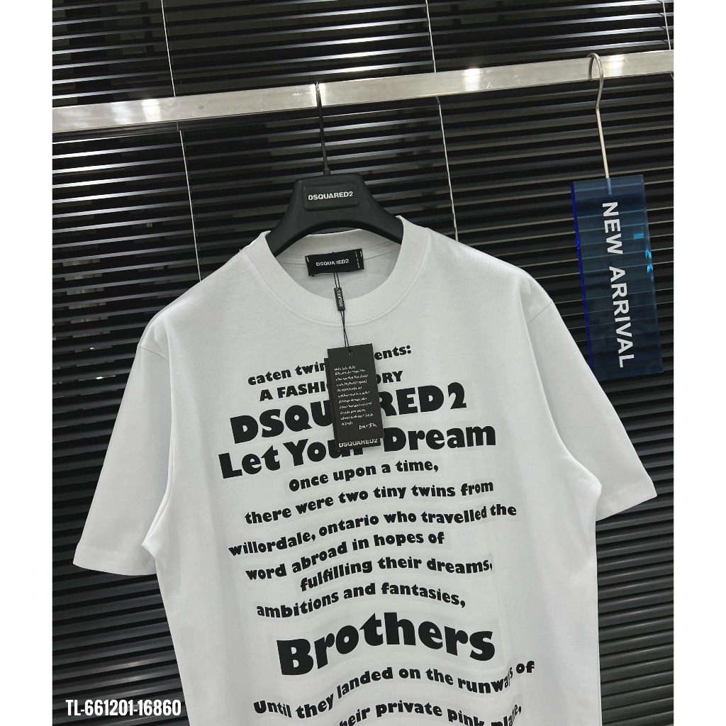 🔥Hot🔥Áo thun DSQUARED2 Icon in chữ trước thiết kế hot trend Nam nữ New 2024