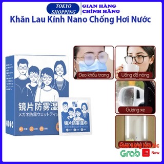 Set 2 miếng khăn lau kính nano, khăn giấy chống bám hơi nước, giấy lau kính chống mờ sương, mồ hôi, chống nhờn
