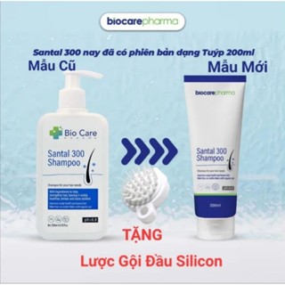 Dầu Gội Dược Liệu BioCare Pharma giảm gàu, nấm ngứa da đầu Santal 300 Shampoo 200ml