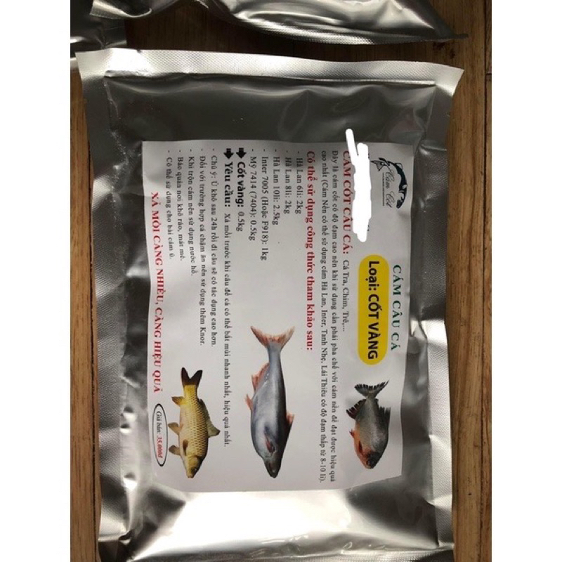 cám câu cá - cốt vàng, cốt đen, cốt k52 500gr