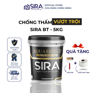 Sơn Chống Thấm Bể Cá Sira BT 5KG - Chống Thấm Vượt Trội Hồ Cá, Bể Nước, Sàn Nhà Vệ sinh, Trần Nhà, Sơn lót hiệu quả