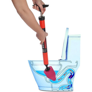 Cây bơm thụt thông tắc nghẽn bồn cầu, súng thông tắc bồn cầu