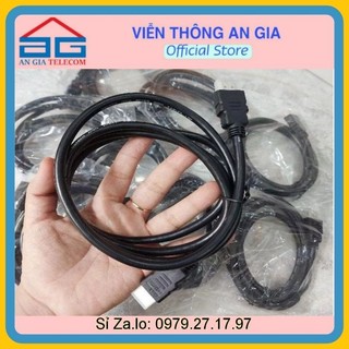Dây cáp hdmi 1.5m tròn đen - dây cáp kết nối cổng hdmi 2 đầu tốt chống nhiễu xịn