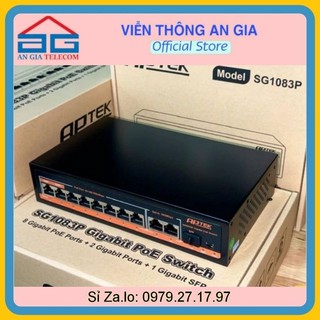 Switch poe gigabit aptek sg1083p 8 cổng poe 1gb+ 2 uplink 1gb | thiết bị mạng aptek sg1083p 8 cổng poe 1gb