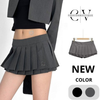  Chân váy xòe xếp ly nữ ngắn đẹp chân váy tenis đi chơi 2 tâng chất tuyết mưa cao cấp  thêu chữ Q 