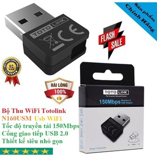 Bộ thu sóng Usb Wifi Không dây Totolink N160USM 150Mps