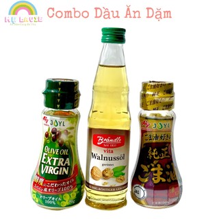 Combo 3 Chai Dầu Ăn Dặm Cho Bé: Dầu Mè, Dầu Olive, Dầu Óc Chó