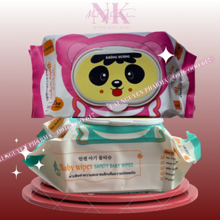Khăn Ướt Baby Wipes không mùi 100 tờ loại 325g an toàn cho da Khổ Giấy Lớn