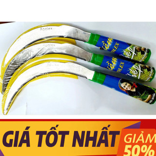 Lưỡi liềm cắt cỏ, hái trái, làm vườn, cán gỗ, cán nhựa