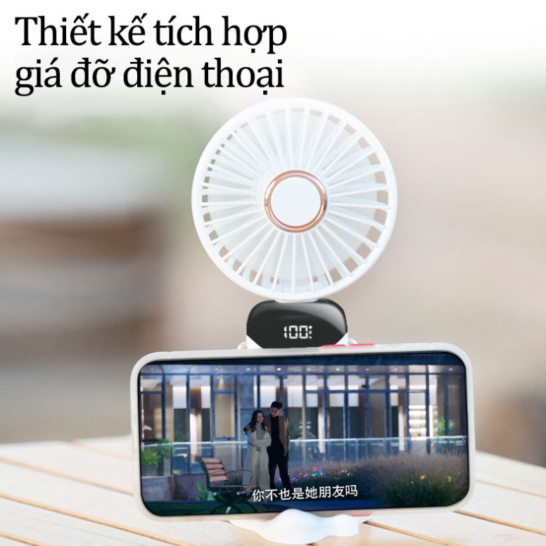Quạt cầm tay mini gấp gọn 5 cấp độ gió sạc pin tiện dụng, nhỏ gọn, dễ dàng mang theo ( didooglt ) | BigBuy360 - bigbuy360.vn