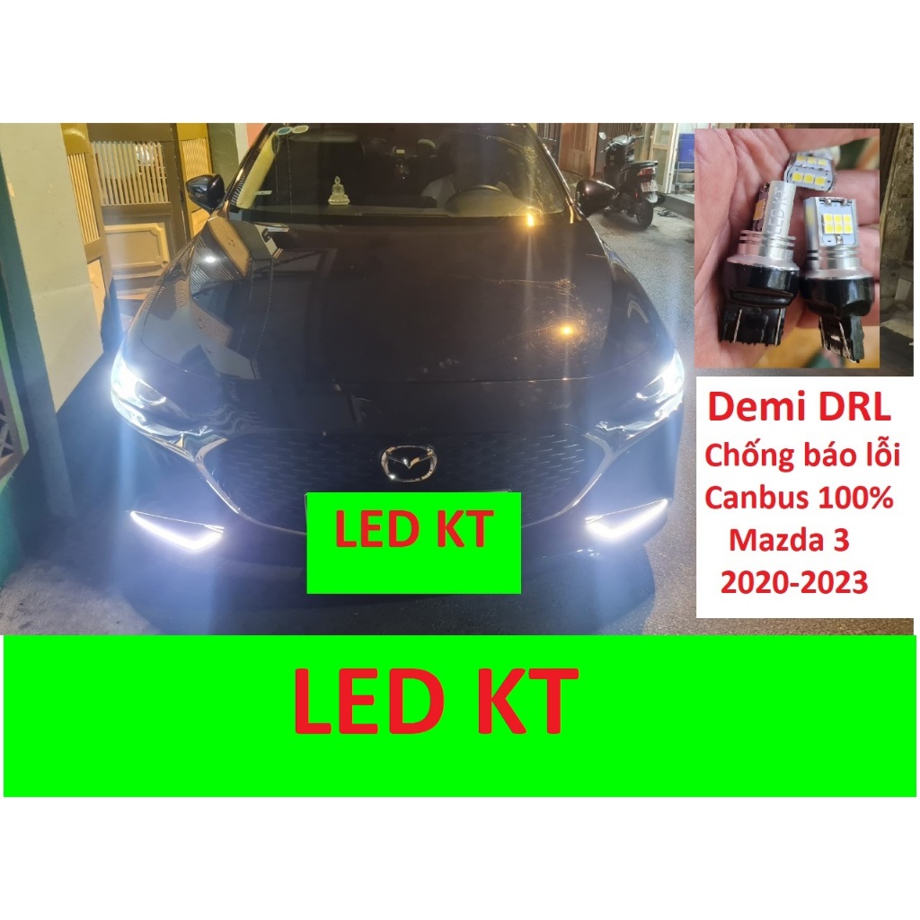 Đèn DRL Mazda 3 Canbus đèn ban ngày Mazda 3 đời 2020 2021 2022 chống báo lỗi Demi Mazda 3 led sương 