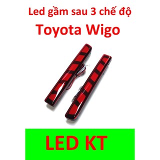 Led gầm sau Wigo led cản sau Toyota Wigo 3 chế độ xi nhan chạy đẹp mắt có chào mừng welcom đèn led