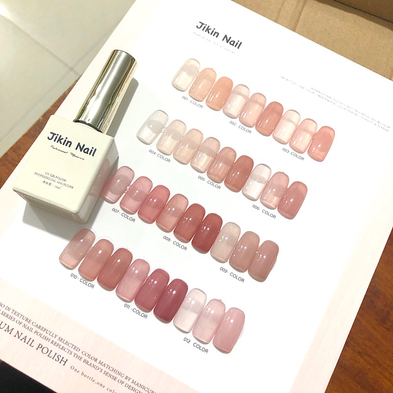Sét sơn gel thạch 12 mầu [tặng bảng mầu]