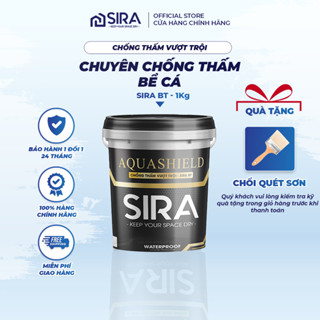 Sơn Chống Thấm Bể Cá, Bể Nước SIRA BT - 1KG Chống Thấm Vượt Trội Hồ Cá, Mái Tôn, Chống Thấm Lót Sàn hiệu quả