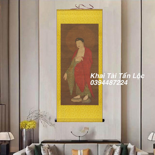 Tranh lụa trục cuốn Đức Phật A Di Đà