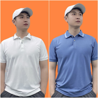 Combo 2 Áo Polo Nam trơn cộc tay, không có logo mặc phù hợp với mọi lứa tuổi. Chất liệu vải dệt kim cá sấu