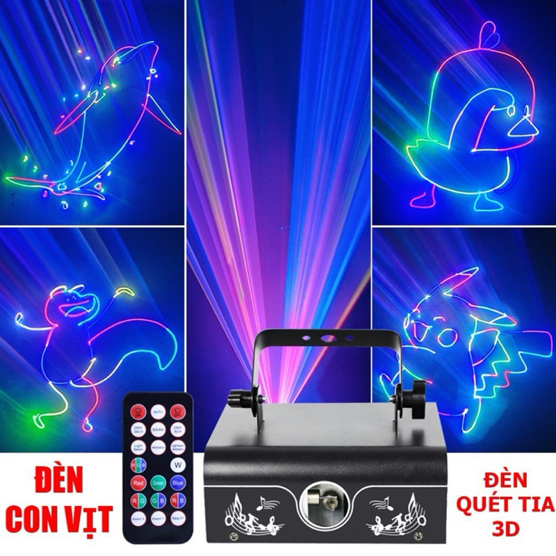 Đèn laser bay chuyên nghiệp 3D con vịt-ông vua phòng bay-top 1 đèn bay