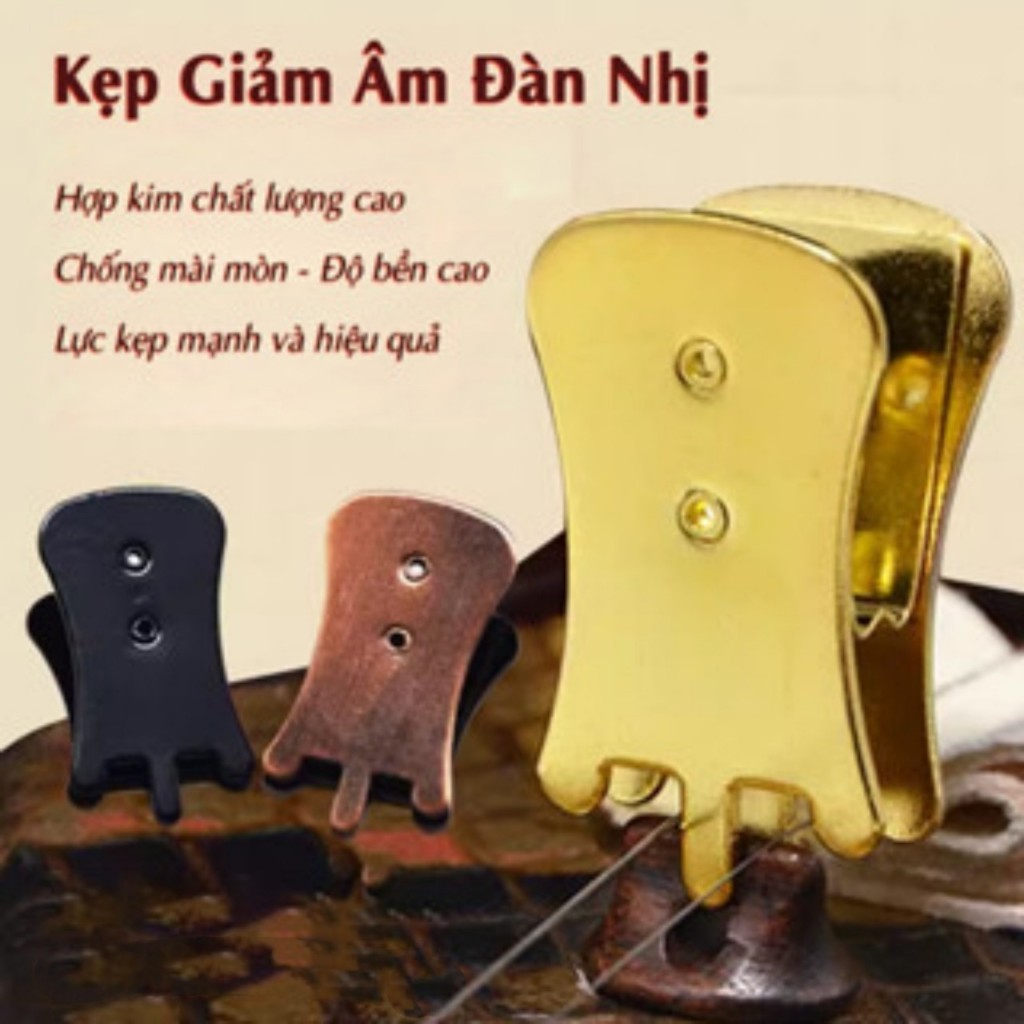Kẹp Giảm Âm Thanh Cho Đàn Nhị - Hợp Kim Không Gỉ{AP-MusicBN}