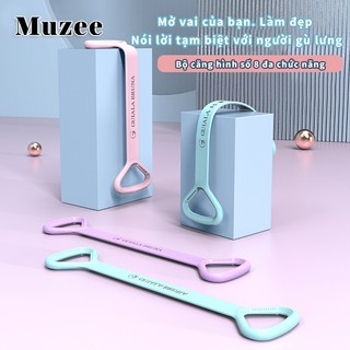 Dây kéo tập gym MUZEE dây kháng lực cao su đàn hồi tập tay vai luyện thể hình tại nhà