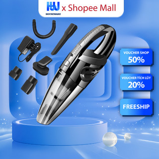 Máy Hút Bụi Cầm Tay Mini Không Dây Siêu Tiện Lợi, Hút Bụi Xe Ô Tô, Giường Nệm Lông Thú Cưng Lực Hút Mạnh - HB6