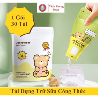 Túi Đựng Sữa Bột, Túi Đựng Sữa Công Thức Tiện Lợi Lucky Bear 1 Gói 30 Bịch