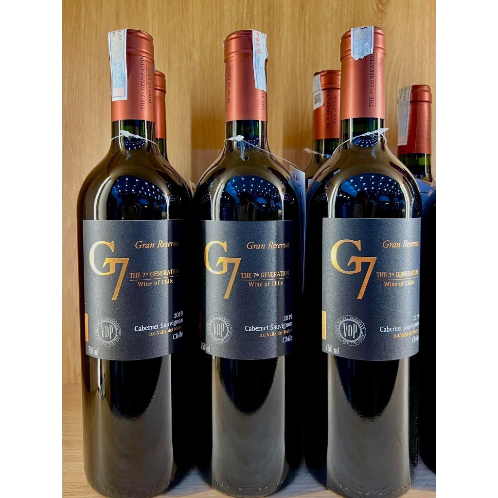 Rượu vang Chile chát G7 Gran Reserva Cabernet Sauvigon 14.5% 750ML nhập khẩu chính hãng
