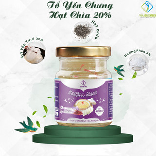 [Quà Tặng] Tổ Yến Chưng Nhụy Hoa Nghệ Tây Saffon 20% - Set Quà Tặng -  Chưng Sẵn 20% Yến,70ml