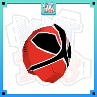 Mô hình giấy Anime Game Robot Mũ Red Samurai Ranger (đội lên được)