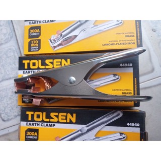 Kẹp mát 300a 170mm tolsen dùng cho máy hàn que arc/mma, máy hàn tig, mig