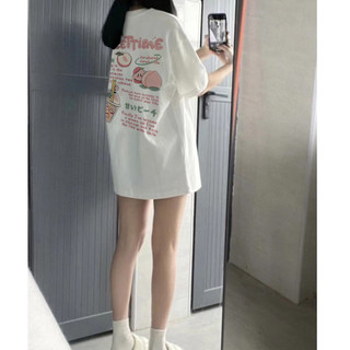Y2k áo phông nữ form rộng style hàn quốc trắng cổ tròn nữ FOCUS local brand tee 100%cotton