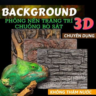 Phông nền 3d giả đá tấm nền xốp giả cây background trang trí chuồng bò sát sa mạc hồ rùa bể cá decor rừng rậm giá rẻ sỉ