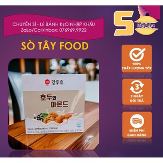 Thùng 16 hộp sữa hạt óc chó hạnh nhân đậu đen Hàn Quốc 190ml/hộp