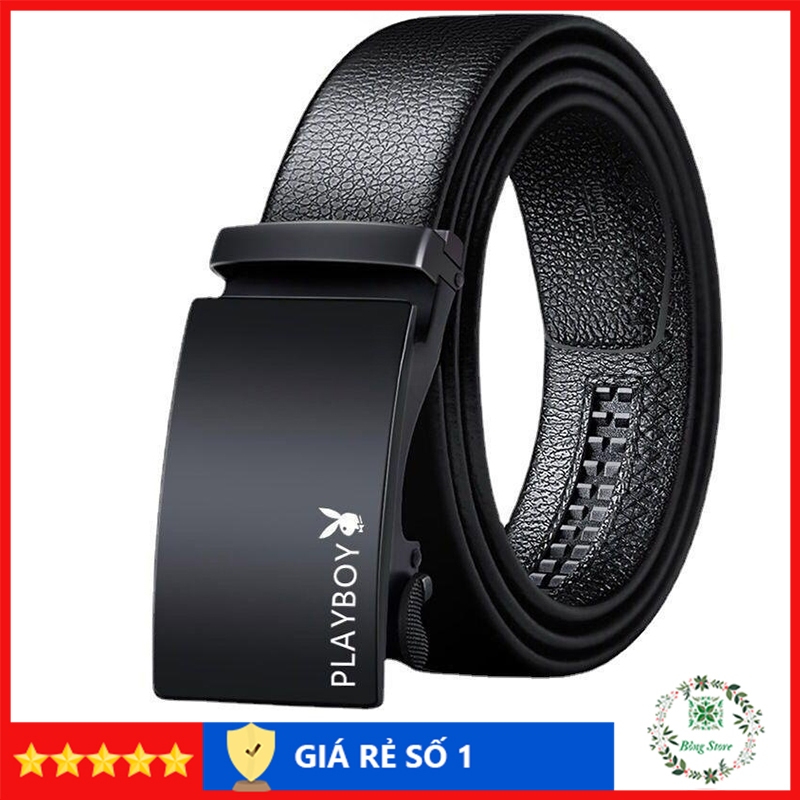 Thắt Lưng Da Nam Khóa Tự Động Cao Cấp, Dây Nịt PlayBoy, Thắt Lưng Nam Phong Cách Hàn Quốc PB002
