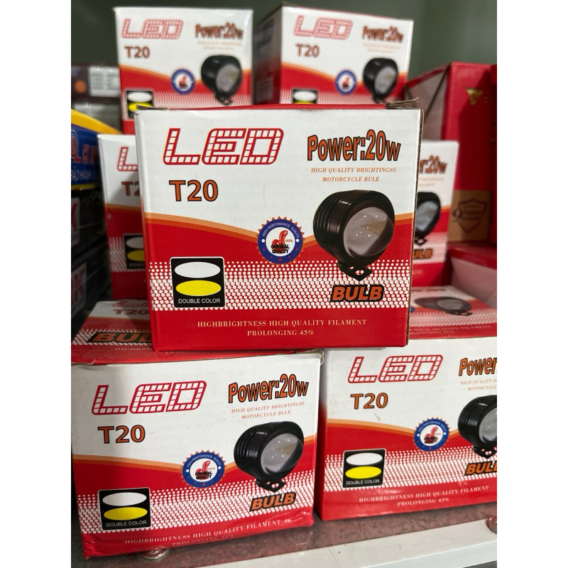 đèn led trợ sáng T20 bi cầu bảo hành 6t