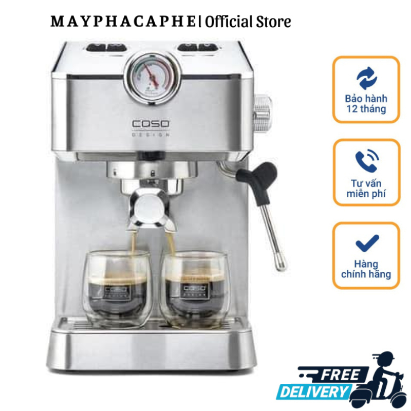 Máy Pha Cà Phê Caso Espresso Gourmet, Máy Pha Cafe, Capuccino, Espresso, Nhập Đức, BH 12 Tháng