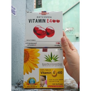 Viên Uống Đẹp Da Vitamin E Đỏ 4000mcg Chống Lão Hóa Hộp 100v Date 2026