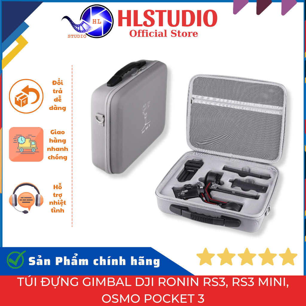 Hộp đựng Gimbal DJI Ronin RS3, RS3 Mini, RS4, Osmo Pocket 3, Osmo Mobile 6 - Bảo Vệ Đồ Công Nghệ Cao