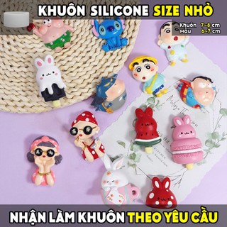 Khuôn silicone hình NHÂN VẬT HOẠT HÌNH 2D MINI, khuôn làm tượng