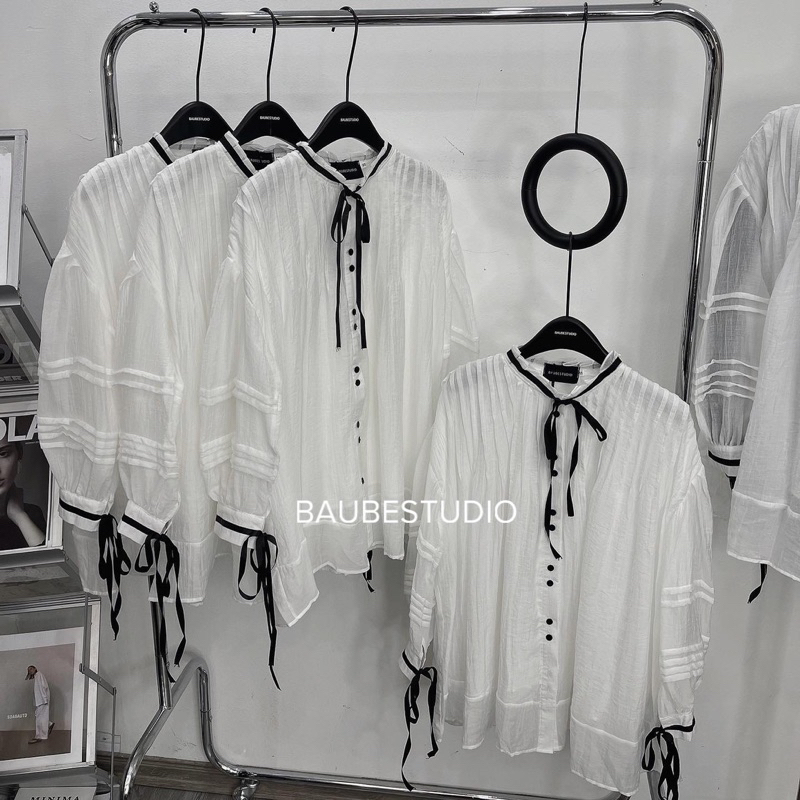 Váy Nữ, Váy Babydoll 2 Lớp Cổ Nơ Tay Dài Siêu Xinh Siêu hot | BigBuy360 - bigbuy360.vn