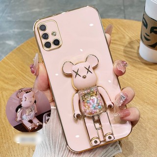 Ốp lưng cho samsung a51 a71 m51 có giá đỡ hình bear brick cho samsung a51 a71 m51