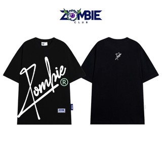 Áo thun Zombie Club x Pamin Signature chữ in nổi vải cotton cao cấp định lượng 250gsm ZB034