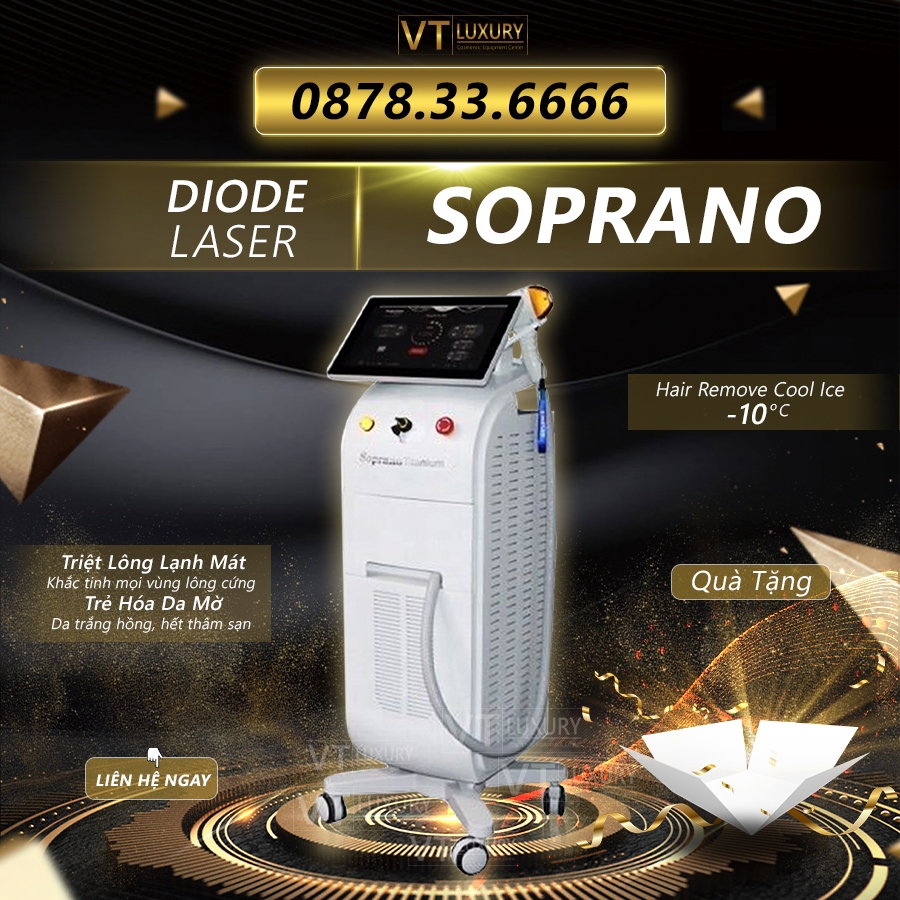 Máy Triệt Lông Diode Soprano Titanium | Triệt Lông Diode Laser Soprano Titanium