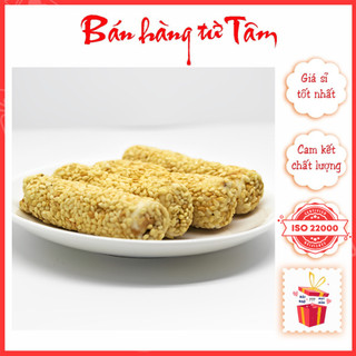 Kẹo Dồi Vừng Bông Sen Đặc Sản Thơm Ngon Vinabisca - Đồ ăn vặt tuổi thơ
