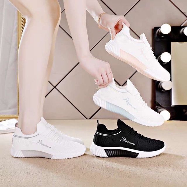 Giày thể thao nữ giày thể dục nữ Giày Siêu nhẹ Thể Thao Nữ Chạy Bộ Thoáng Khí Thời Trang Mới nhất