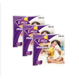 Khăn giấy đa năng e'mos premium 100tờ 2 lớp 24cmx72