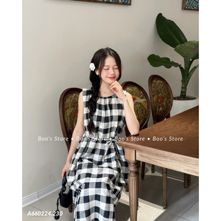 VÁY SUÔNG KẺ CARO