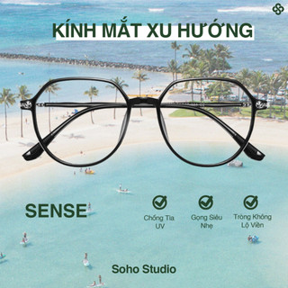 Gọng kính SENSE form vuông tròn Soho Studio thanh mảnh không kén mặt