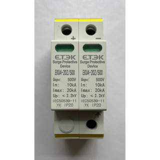 Chống sét lan truyền dc etek 500 vdc eku4-20z/500 etek 20ka
